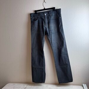36X32 Hugo Boss Mens Iowa Straight Regular Fit Jeans Grey